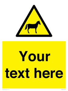 Custom warning horses